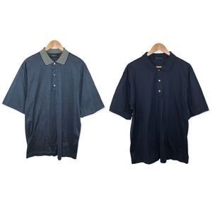 Bobby Jones Men’s 2 Buddle Short Sleeve Cotton Golf Polo Shirt Size L